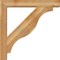 Ekena Millwork Funston Block Rough Sawn Bracket w/ Offset Brace, Western Red Cedar, 6"W x 36"D x 36"H BKT0604X36X36FST05RWR - alternate 3